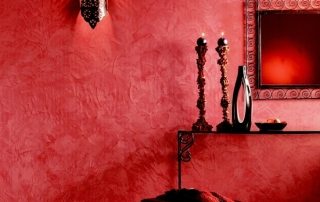 Plaster hiasan, gambar di pedalaman dan penerangan kemungkinan