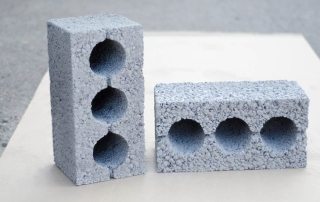 Dimensi blok cinder dan ciri teknikalnya