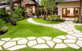 Laluan taman DIY dengan kos rendah