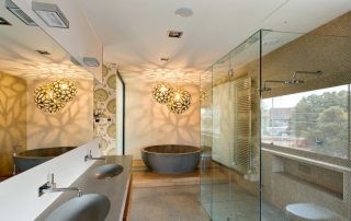 Iluminación en el baño, fotos de varias opciones.