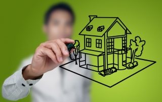 Susun atur rumah 8 hingga 8: pondok dua tingkat di luar bandar