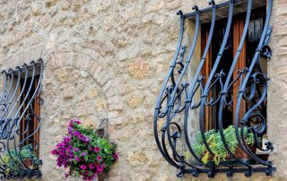 Rejas de hierro forjado en las ventanas: decoración y protección confiable de la casa.