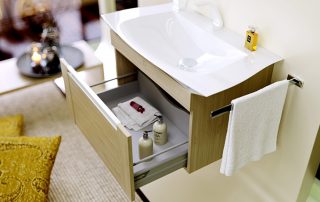 Kabinet di bawah sink di bilik mandi: ciri model dan kriteria pemilihan