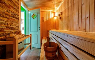 Pintu mandi dan sauna: memilih model yang cantik dan tahan kelembapan