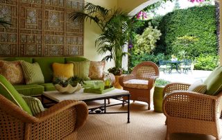 Muebles de ratán: encaje trenzado en diseño de interiores.