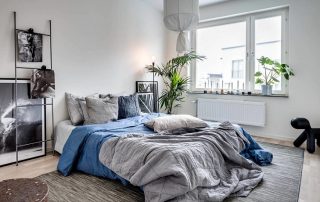 Bilik tidur Scandinavia: daya tarikan etnik yang bijaksana